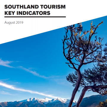 Southland Key Tourism Indicators - August 2019